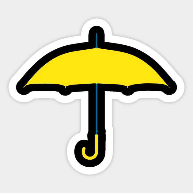 HIMYM Ted Mosby himym Yellow Umbrella Sticker by amalya